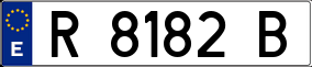 Trailer License Plate